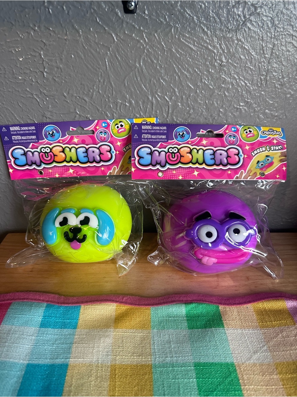 Smushers- Green Dog and Purple Glasses